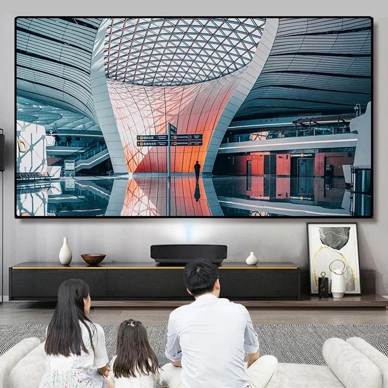 Écran de projection ALR UST Fresnel 5.0 Pro 2026 à cadre fixe, anti-lumière ambiante, idéal pour pro