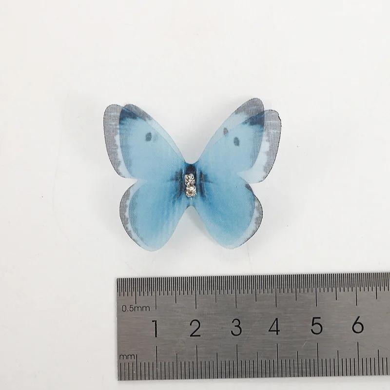 Épingles à cheveux princesse en maille Double couche papillon pour filles, 5 pièces, jolies épingles