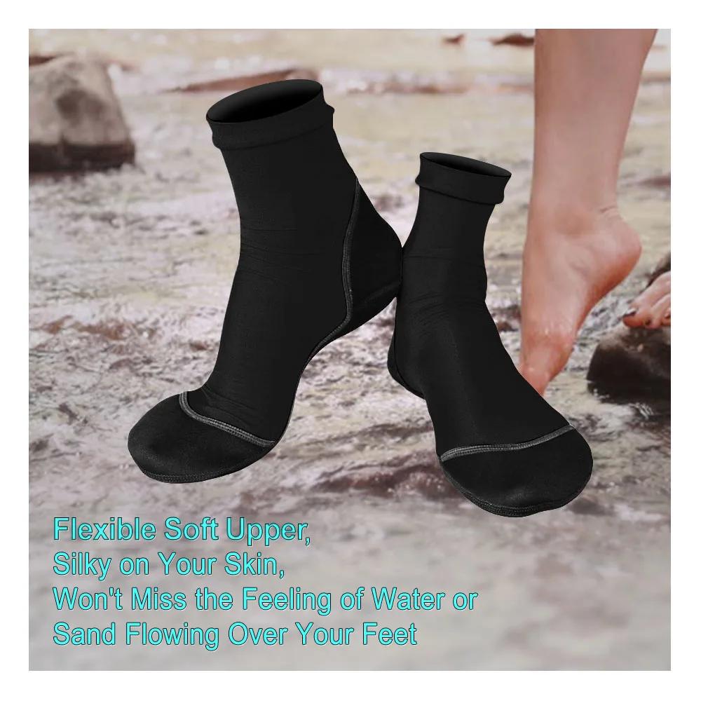 Chaussettes à ailettes fines en néoprène, dessus en polyester, l'offre elles en néoprène, protection
