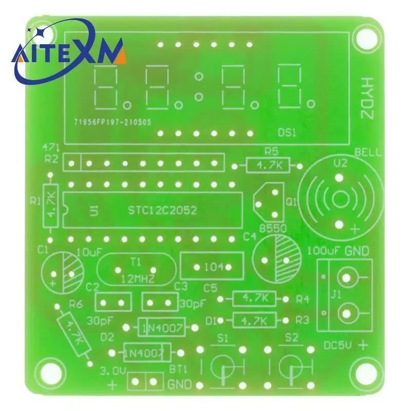 AT89C2051 Horloge électronique numérique 4 bits, suite de production électronique, kit de bricolage,