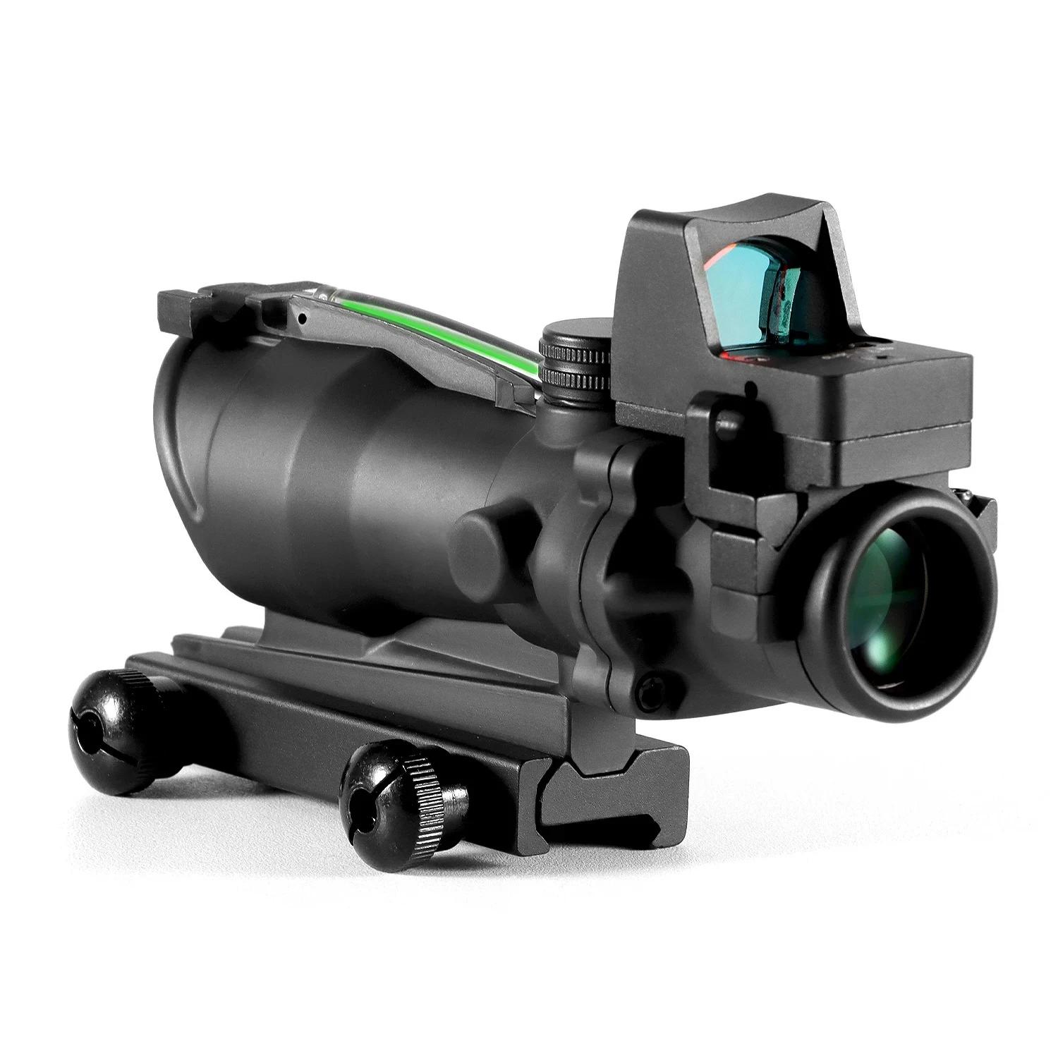 Portée tactique réglable à point rouge 4x32, 1x 4x, portée sur Rail de 20mm pour la chasse