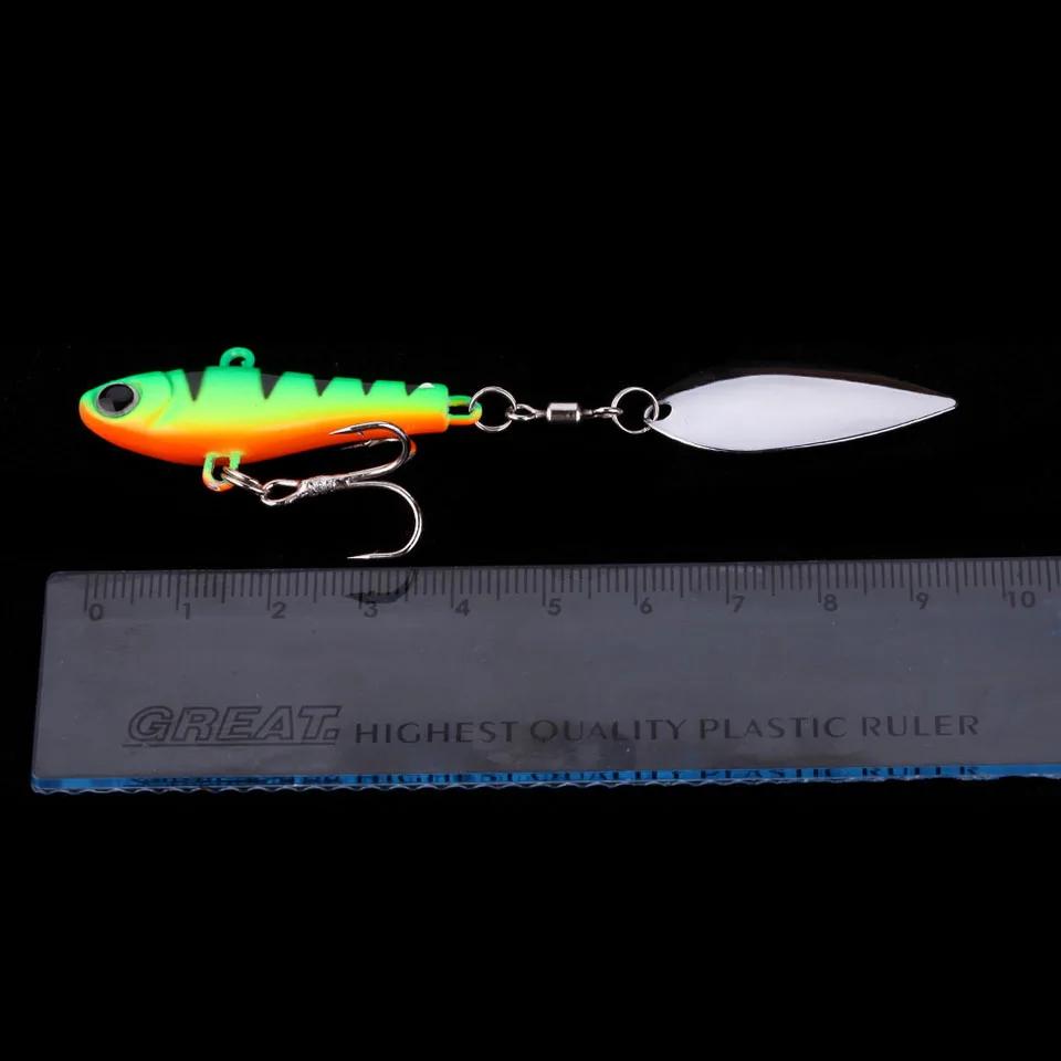 WALK FISH 1 pièces leurre de pêche tête plombée poisson 20g VIB cuillères de Rotation pêche en océan