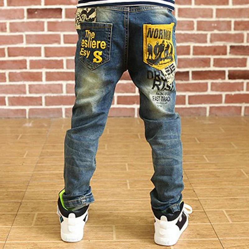 IENENS garçon filles pantalon jean slim taille élastique pantalon 4-13 ans enfants garçons Denim vêt