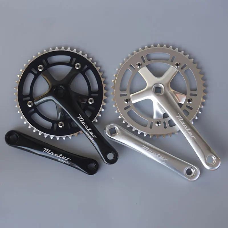 Fixie vélo rétro vélo roue à chaîne à vitesse unique 46T 130BCD manivelle 170mm en alliage d'alumini