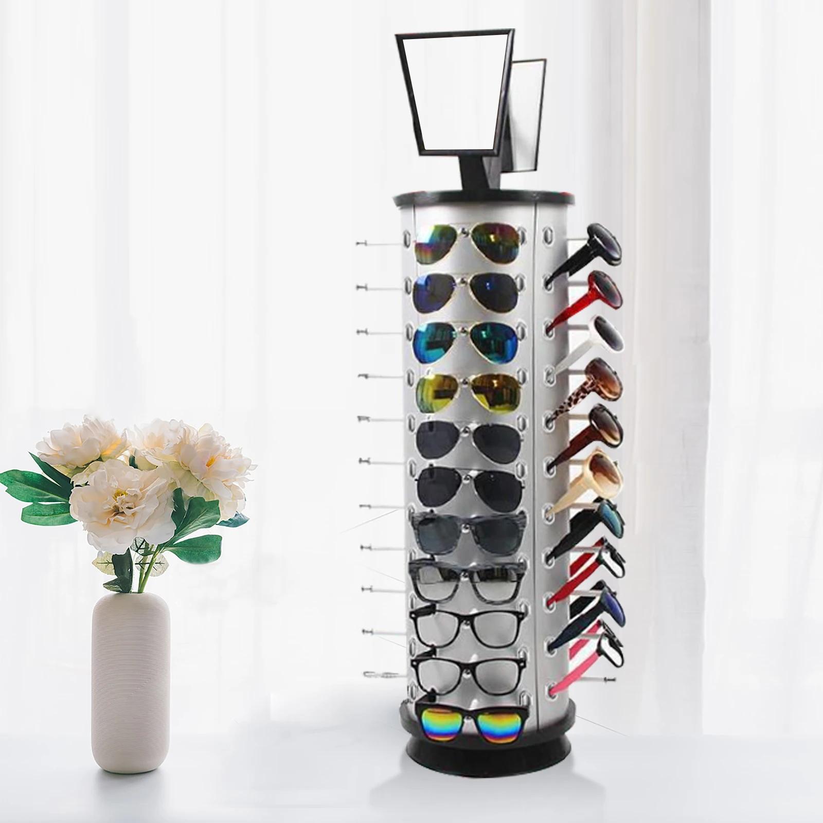 Présentoir à Lunettes Rotatif à 360 ° T1, Support d'Étagère Rotatif, Commercial, 44 Paires, Nouveau