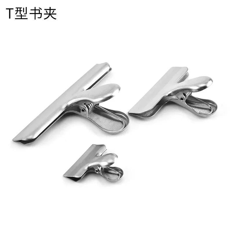 Clips de sac en acier inoxydable pour aliments, 3 pièces, Clips alimentaires en métal argenté robust
