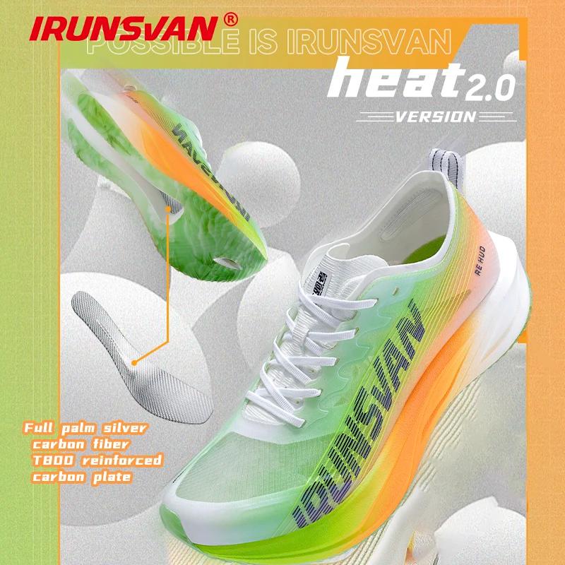 IRUNSVAN HEAT 2.0 chaussures de course professionnelles hommes plaque de carbone chaussures de Sport