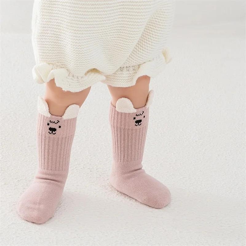 Chaussettes mignonnes en coton doux pour filles et garçons, chaussettes courtes pour bébés garçons e