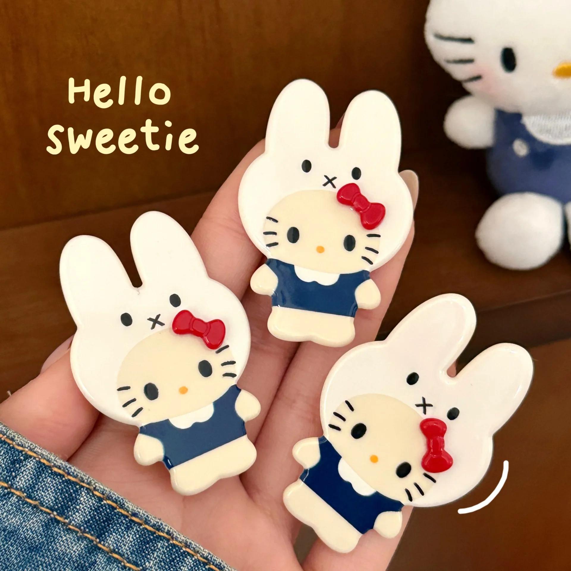 1/3 pièces Sanrio Hello Kitty créatif dessin animé chat épingle à cheveux cheveux accessoires frange