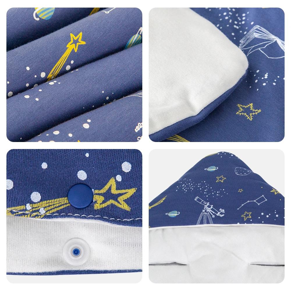 Couverture enveloppante pour bébé nouveau-né avec capuche coupe-vent, utilisable comme siège auto po