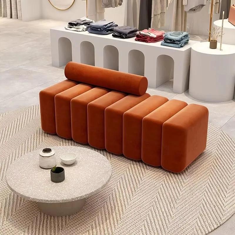 Tabouret à langer nordique pour chaussures d'entrée, peut s'asseoir à la maison, canapé, banc de che