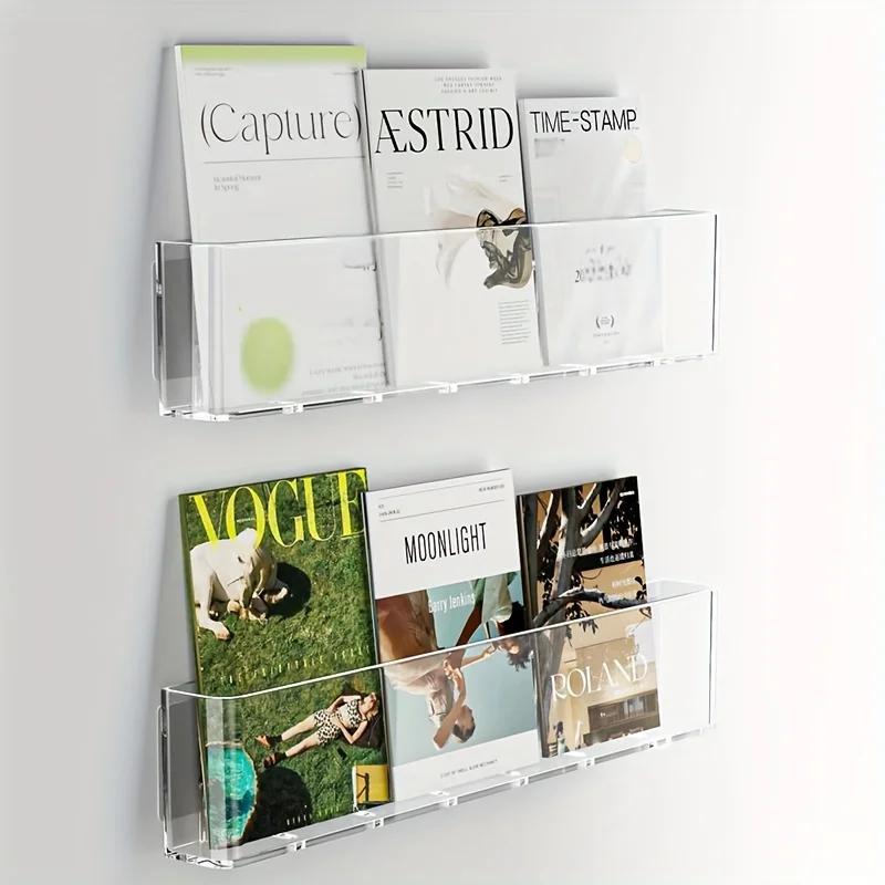 Organisateur livre d'images vitrine bibliothèque mur pour enfants derrière la porte lecture Magazine