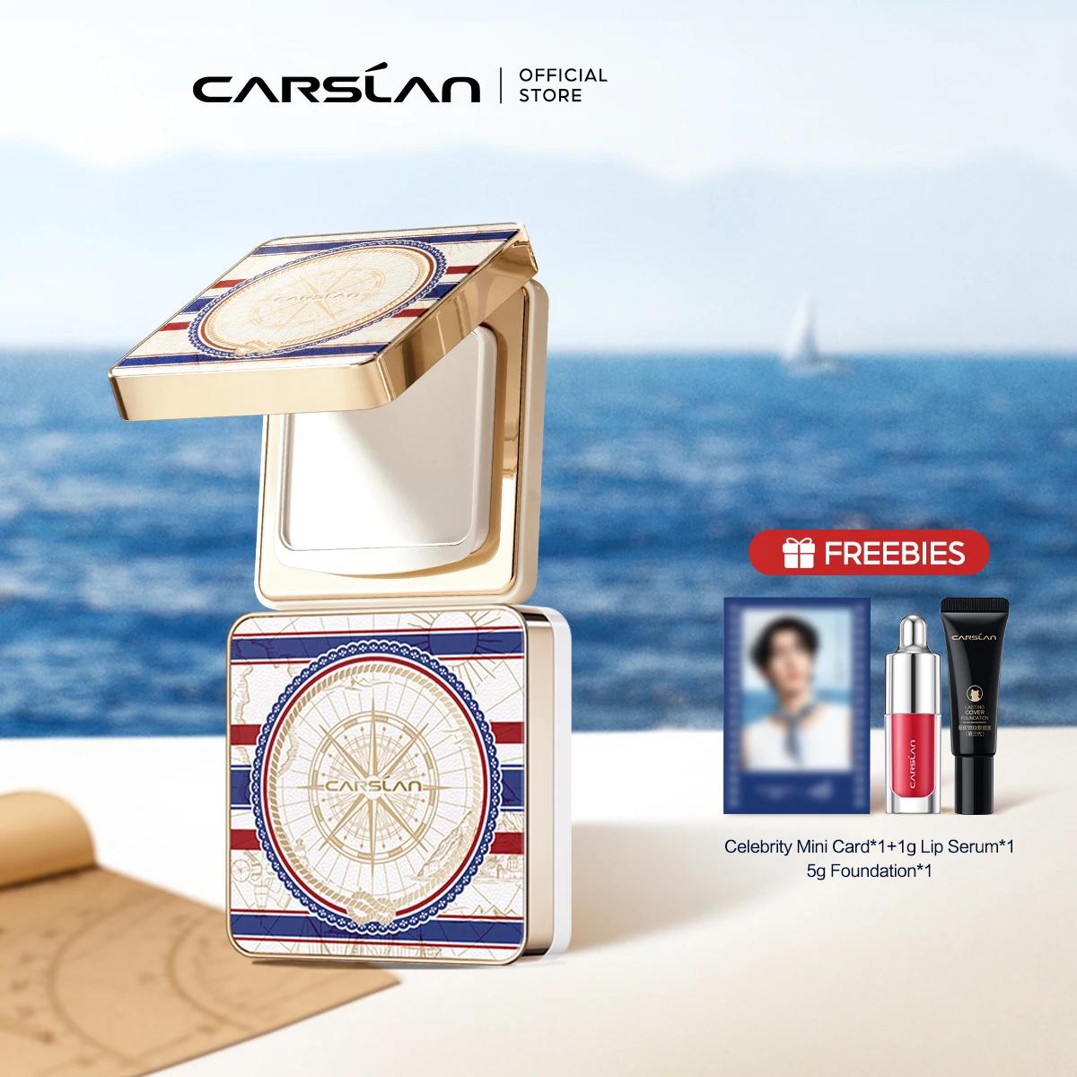 CARSLAN Voyages Limited Black Magnet Soft Focus Pressed Powder Waterproof 24H Longlasting Oil Contro