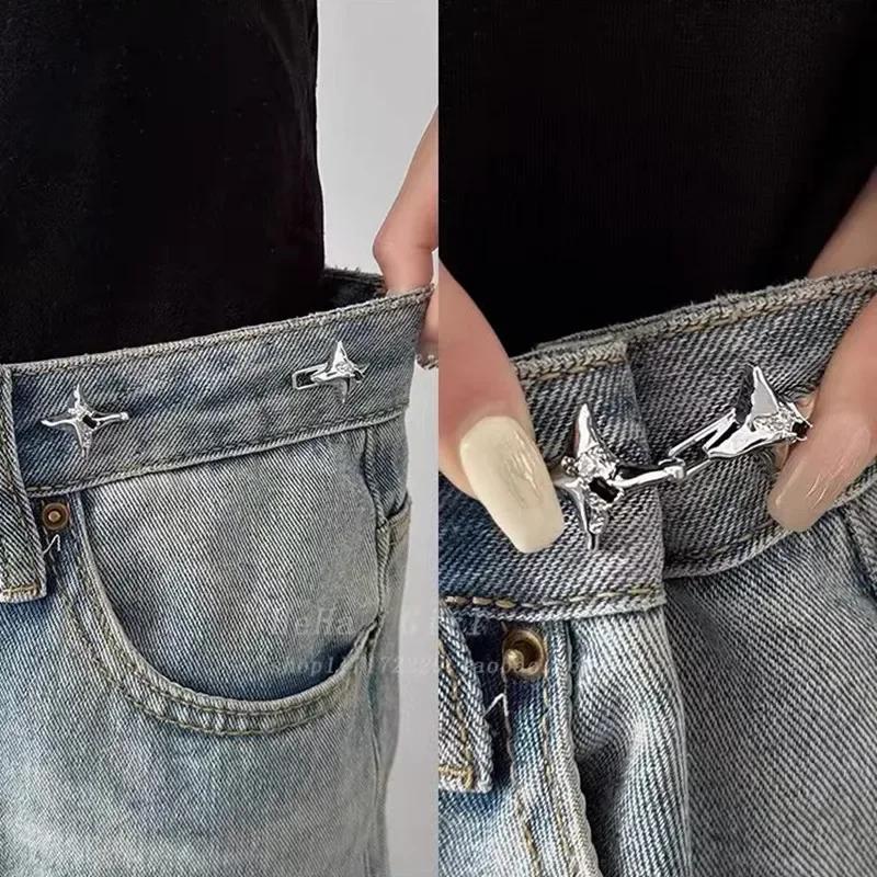 Outil de serrage de la taille en étoile à quatre branches de tempérament, boucle de taille fixe. Bou