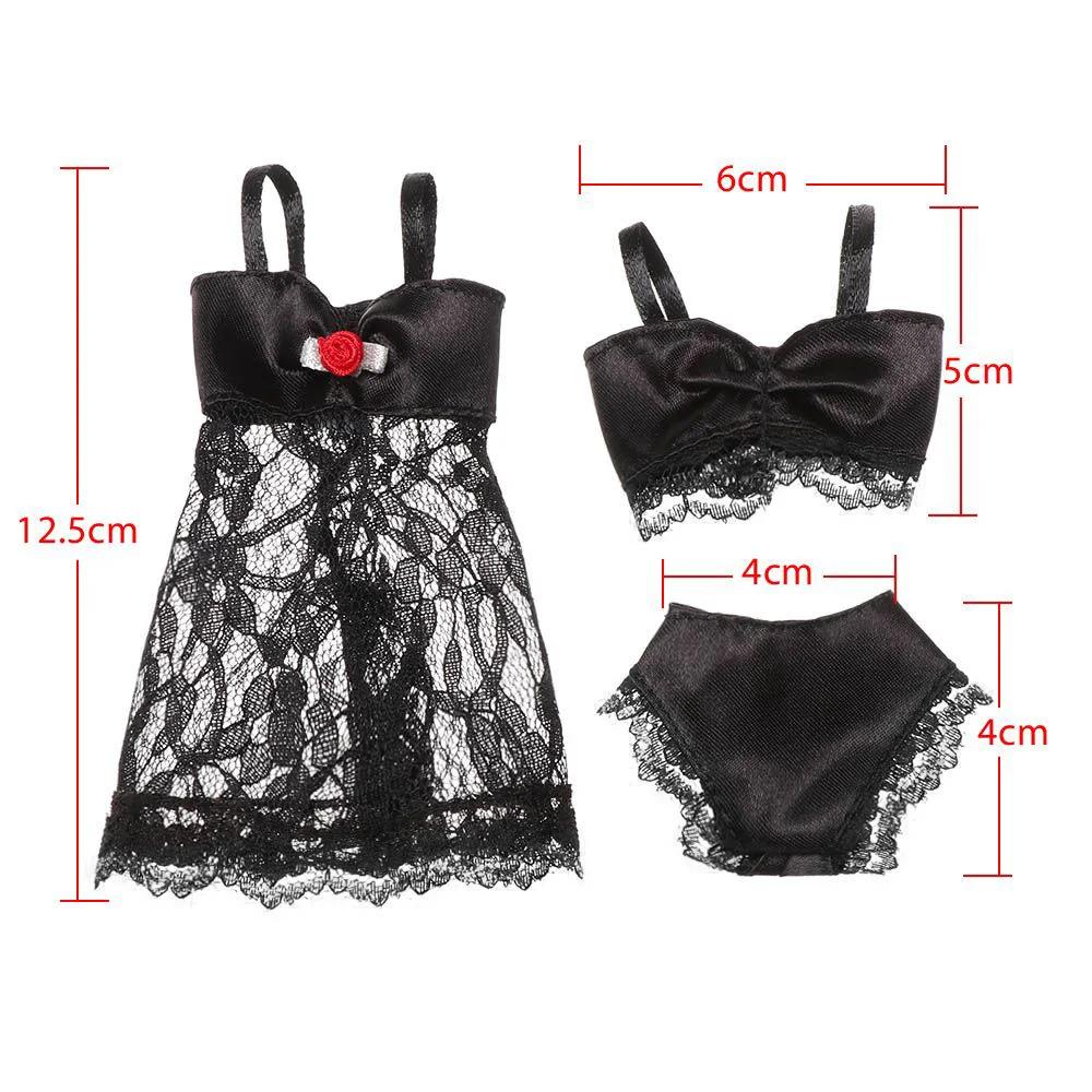 Pyjama coloré 3 en 1, sous-vêtements, Lingerie, soutien-gorge, robe en dentelle, accessoires de mais
