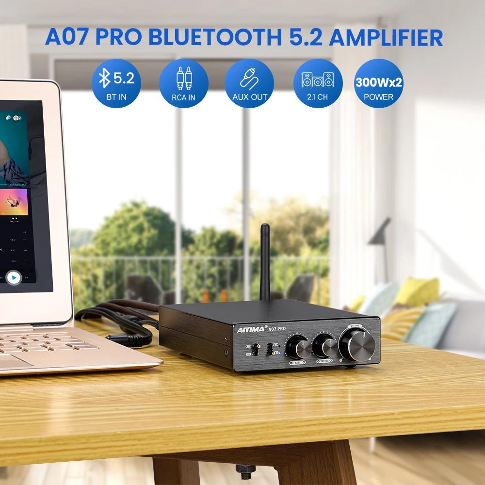 AIYIMA A07 PRO amplificateur Bluetooth Audio APTX HD TPA3255 amplificateur de puissance stéréo Hifi