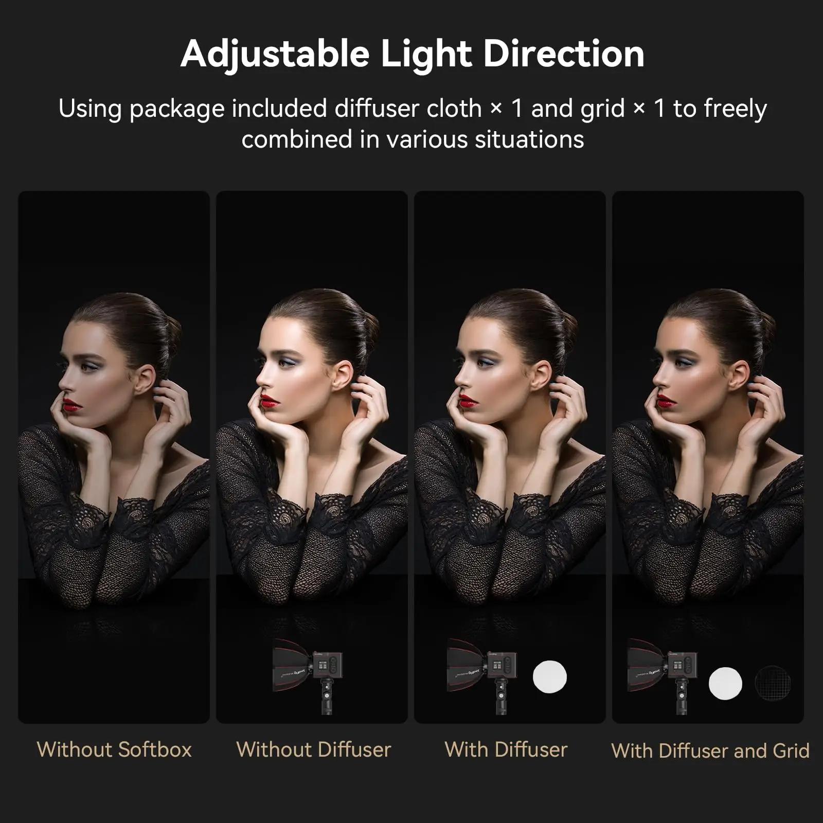 SmallRig Mini boîte à lumière parabolique RA-D30 29 cm à dégagement rapide, compatible avec la lumiè
