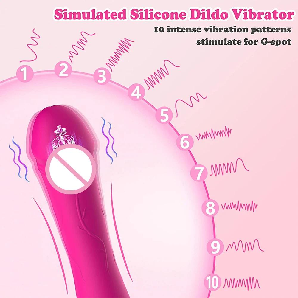 Vibromasseur point G pour femme, masseur de vagin et de clitoris, stimulateur de clitoris, silicone