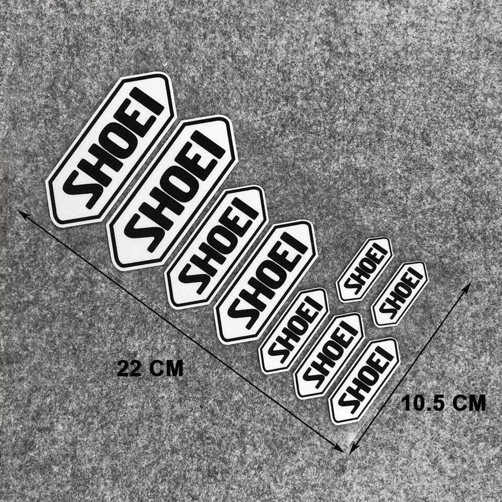 Autocollant de couleur réfléchissante pour casque SHOEI, rénovation de moto, décoration étanche, acc