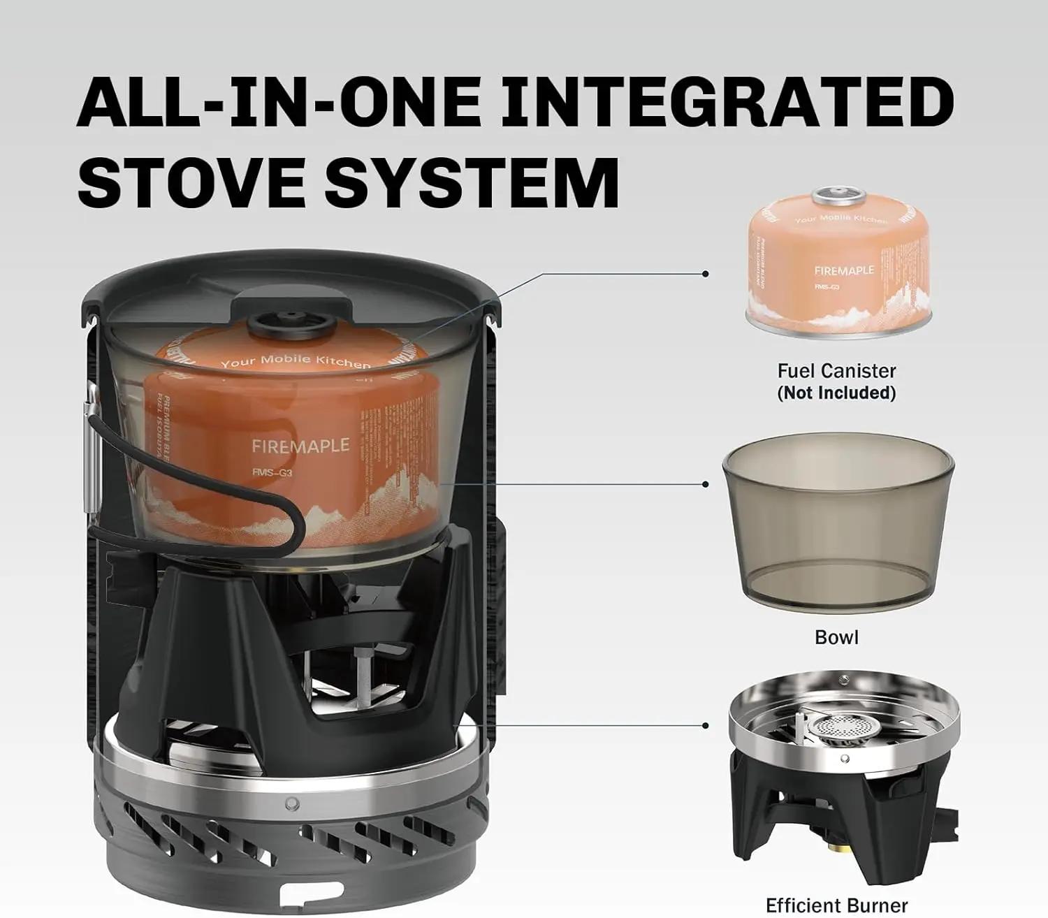 Fire Maple Star BronchCooking System, CamSolomon, Cuisinière à gaz de camping, Randonnée en plein ai