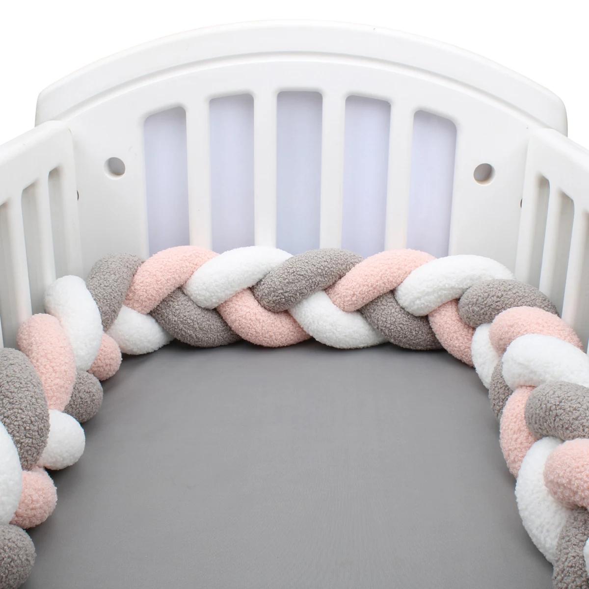 1-4M bébé lit pare-chocs infantile berceau oreiller coussin tresse berceau pare-chocs protecteur cha