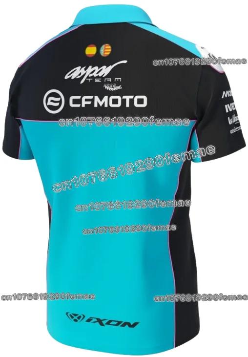 Nouveau CFMOTO Aspar Team Racing Polo pour hommes et femmes été moto cavalier Teamwear respirant mod