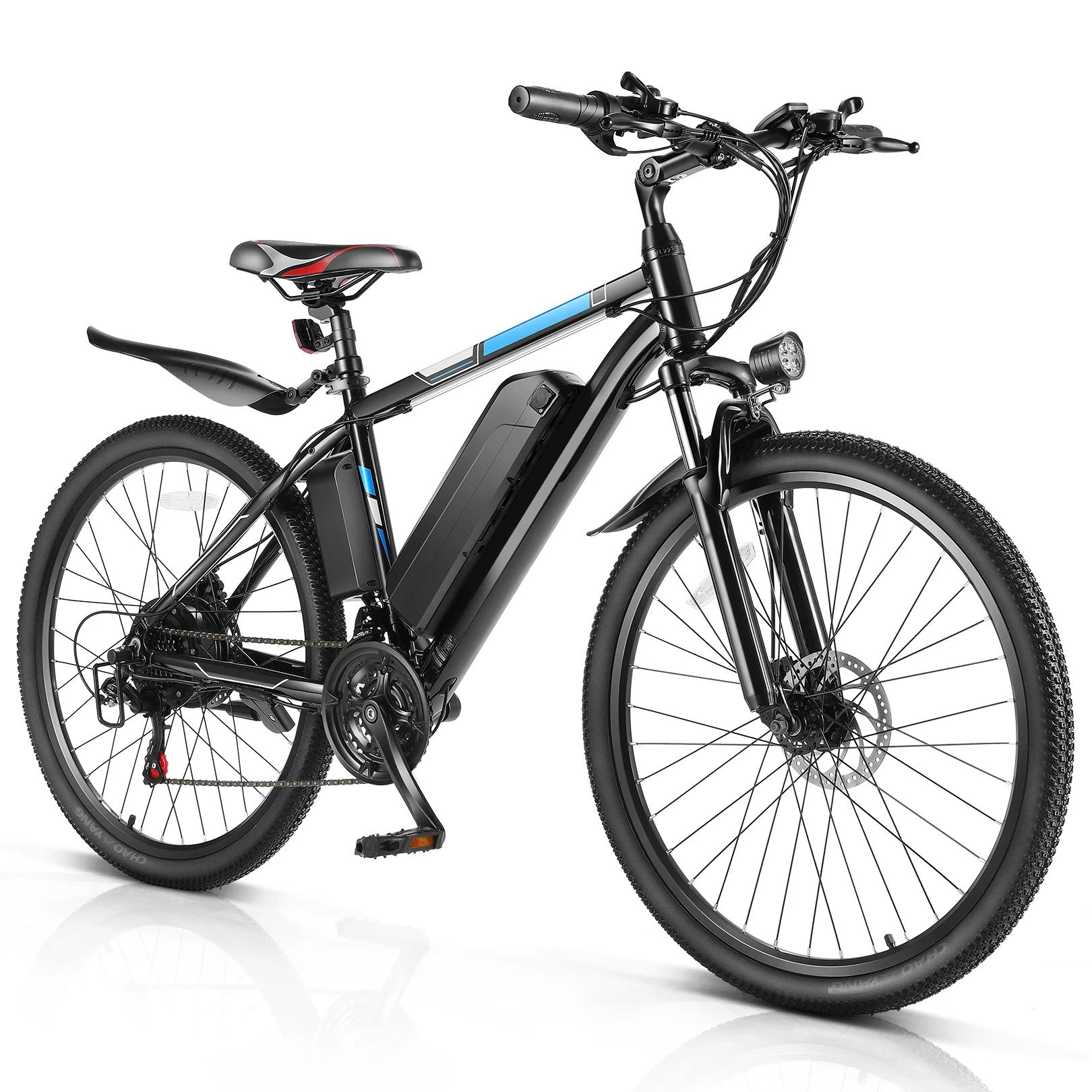 VTT Électrique de 26 Pouces avec 500W, Batterie Perfecto de 48V, 20MPH, Jusqu'à 50 Miles, Régulateur