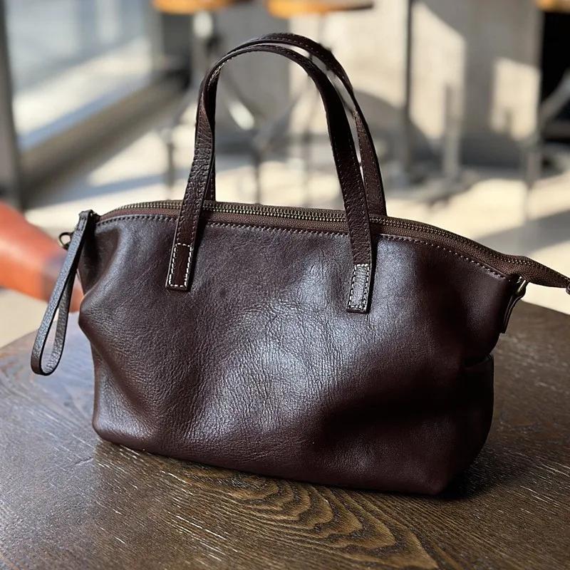 Sac à main pour femme Johnature, décontracté et polyvalent, en cuir véritable, nouveau modèle 2026,