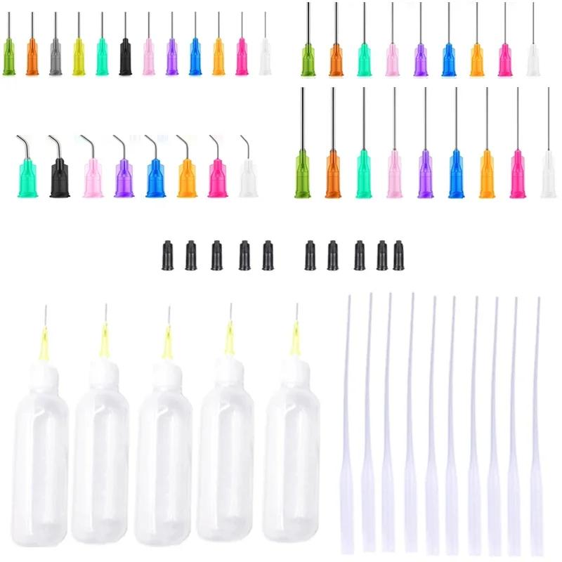Kit applicateur de distributeurs, bouteille à presser en plastique, buse de Tube de chute et aiguill