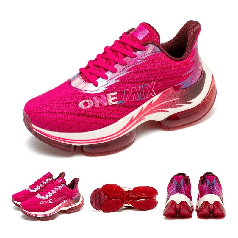 ONEMIX chaussures de course à coussin d'air pour femmes été léger maille Surface respirant baskets e