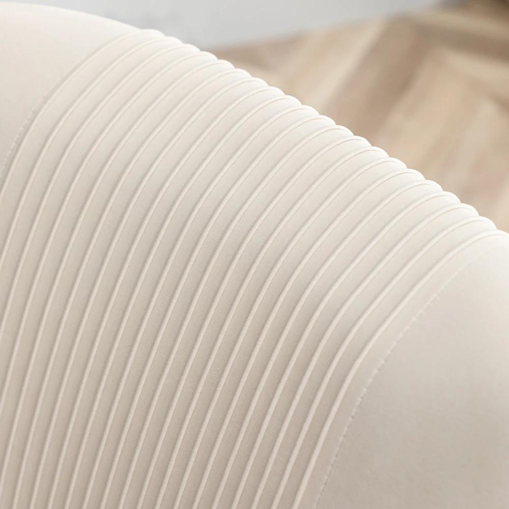 SEYNAR-Chaises de Salle à Manger en Velours Modernes, Chaise d'Accent Latérale Plissée en Tonneau, p
