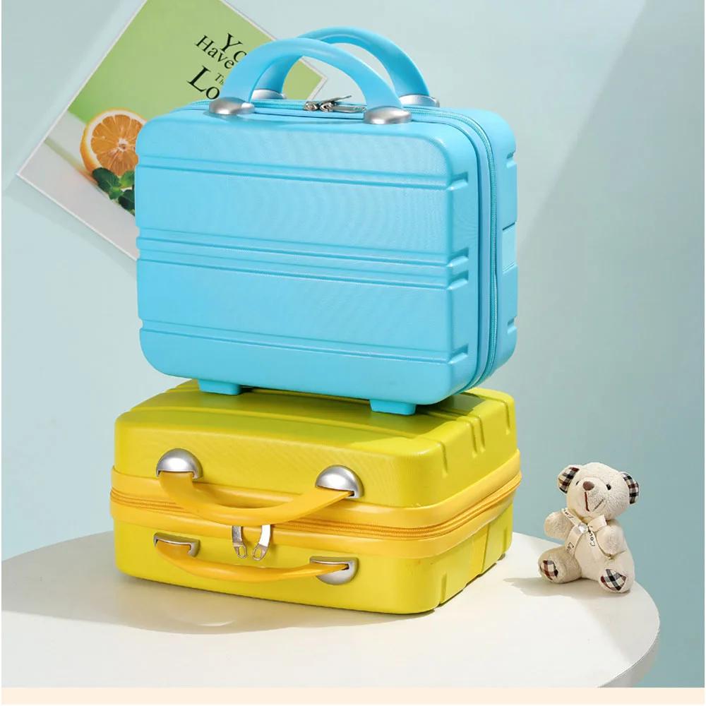 Petite valise de voyage pour femme, sac à cosmétiques, matériau compressif, neuf, taille 30 cm-15,5