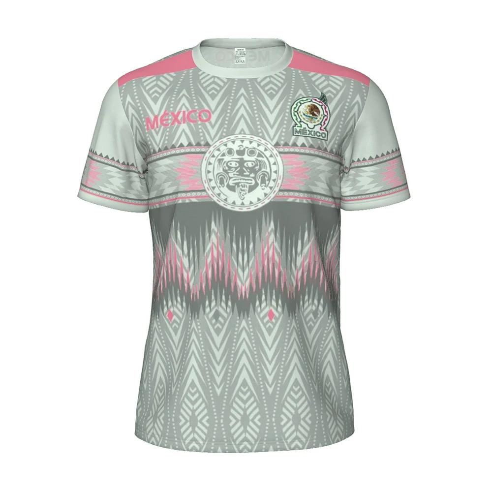 Maillot de football du Mexique pour hommes, maillot de football respirant à manches courtes, style é