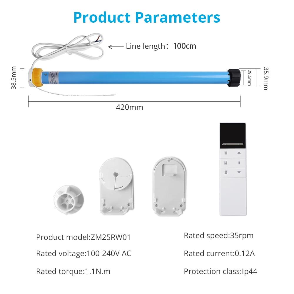 Zemismart – moteur de store électrique WiFi, moteur automatique pour Tube de 37mm 38mm, fonctionne a