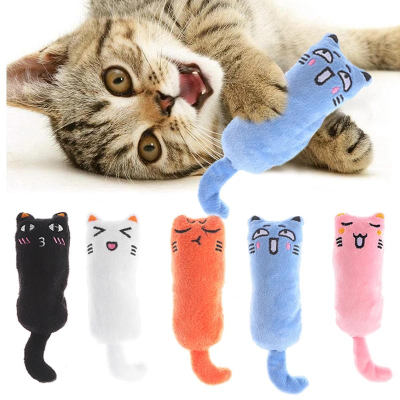 Jouets pour chat mignon, jouet interactif amusant en peluche, Mini meulage des dents, herbe-aux-chat
