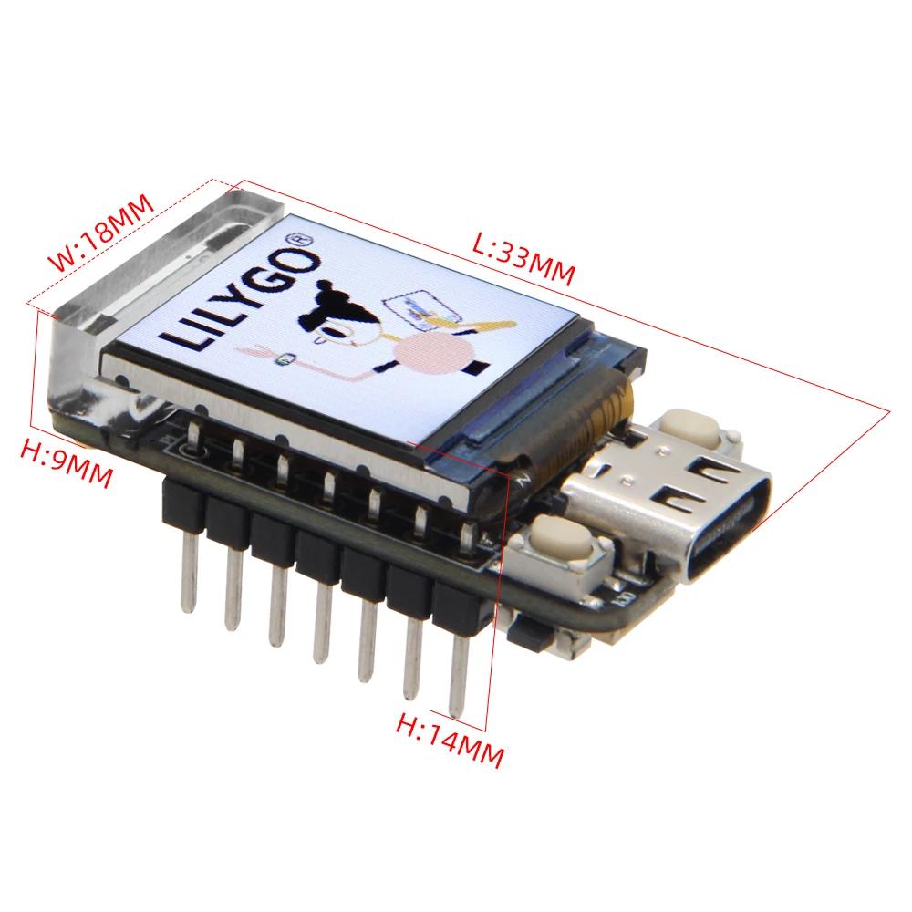 LILYGO® T-QT V1.1 ESP32-S3 GC9107 Panneau de développement de Module d'affichage LCD, T-QT pouces, V