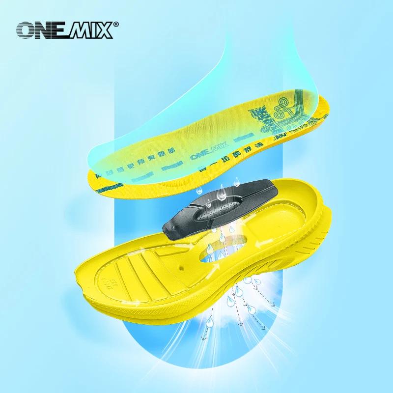 ONEMIX – chaussures de course sur route pour hommes, baskets d'été en maille respirante, chaussures