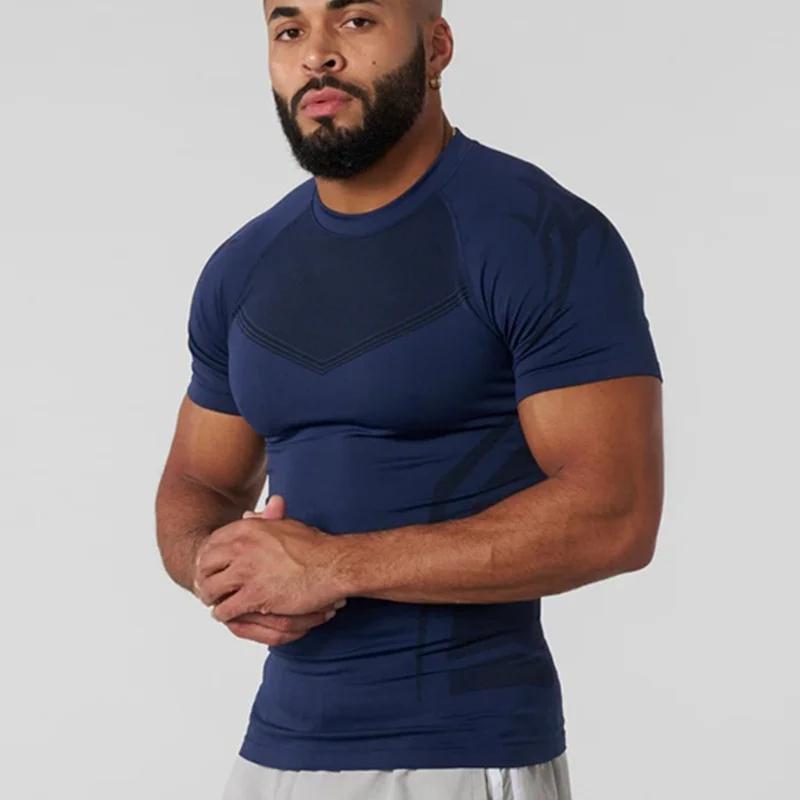 2025Men chemises de Compression à manches courtes séchage rapide Fitness cyclisme course T-Shirt ent