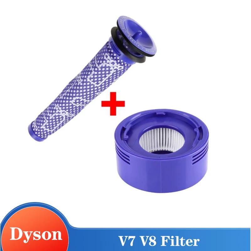 Kit de pré-filtre + post-filtre HEPA pour aspirateur Dyson V7 V8, accessoires de remplacement pour p