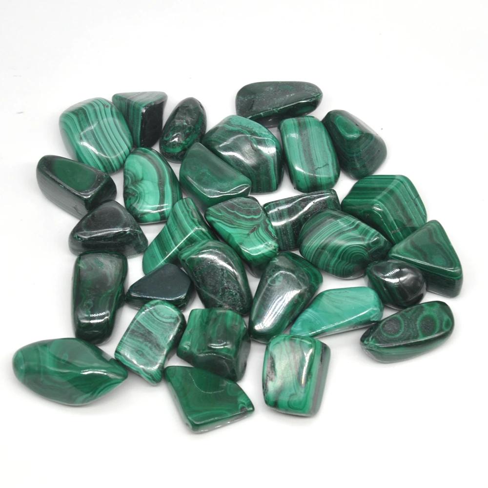 Pierres naturelles en Malachite, cristaux de guérison en vrac, véritable pierre précieuse polie Reik