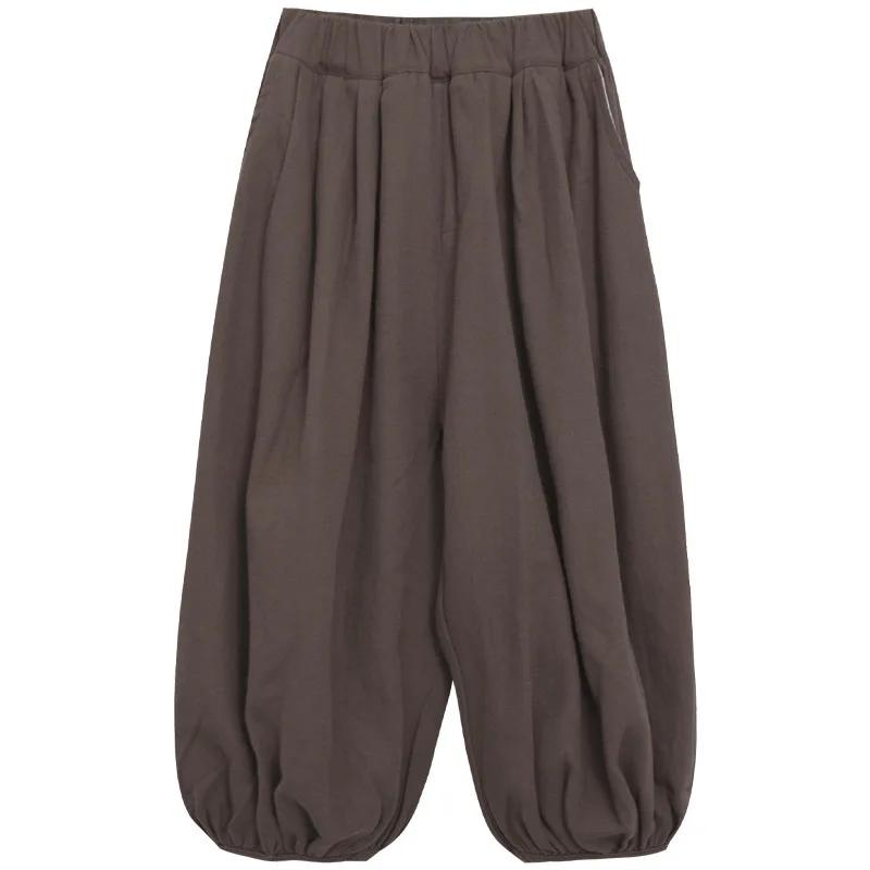 Pantalon lanterne mince pour enfants, sarouel ample, monochromatique, confortable et respirant, garç