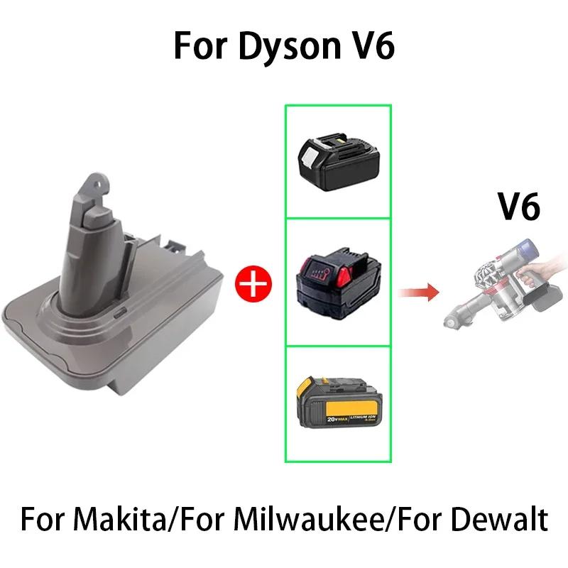 Adaptateur de batterie Li-ion MT18V6 MIL18V6 DW20V6 pour Makita BL1830 pour Milwaukee pour Dewalt ad