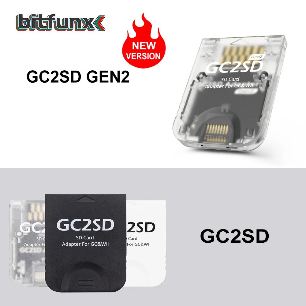 BitFunx GC2SD adaptateur de carte Micro SD adaptateur de carte mémoire TF suisses pour Console Ninte