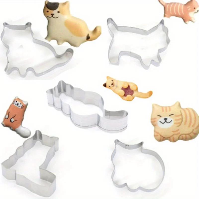 5 pièces/ensemble Animal chat emporte-pièce moule bricolage Biscuit moule biscuit timbres fraises us