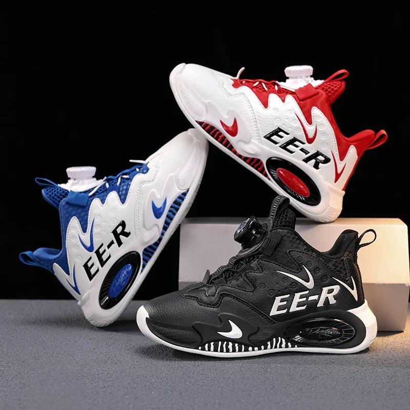 Baskets enfants chaussures de basket-ball décontractées pour enfants chaussures de sport montantes p