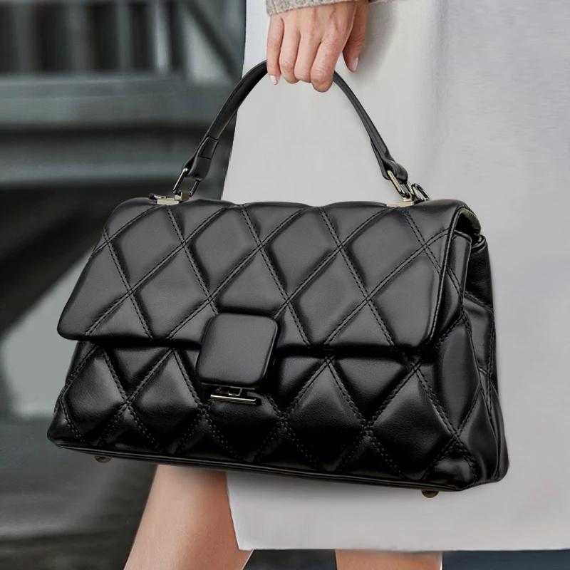 Sac à main rétro en cuir souple pour femmes, sacs carrés à la mode, haute qualité, célèbre designer,