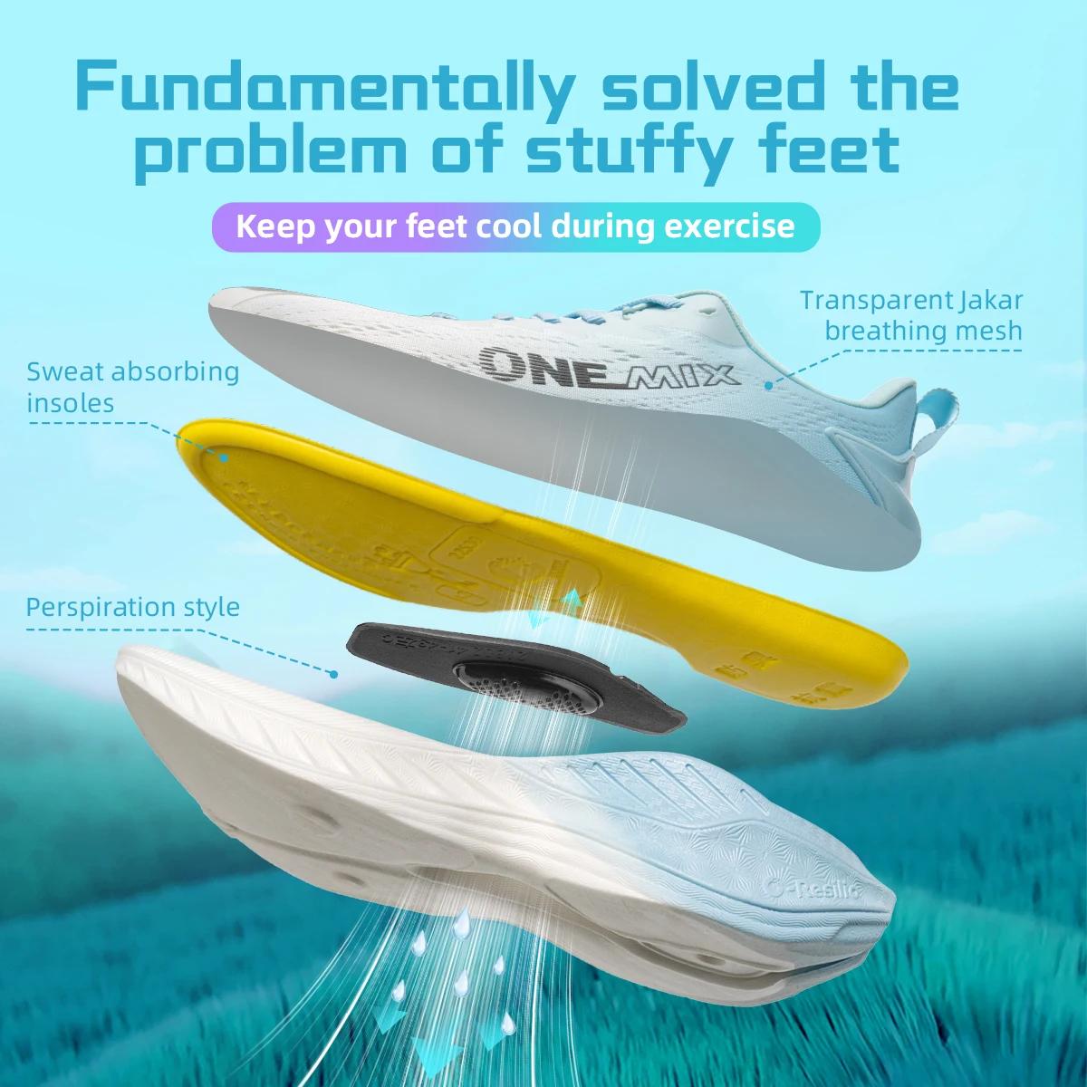 ONEMIX – baskets d'automne respirantes pour hommes et femmes, chaussures de course légères, de sport