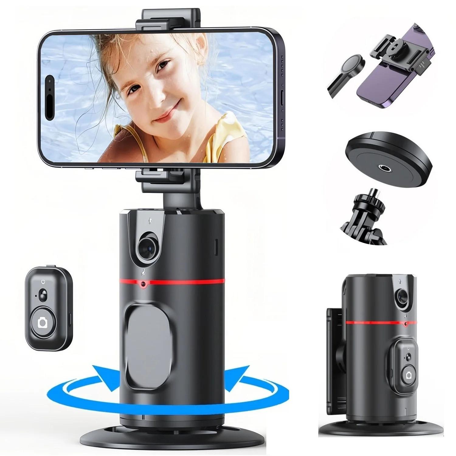Trépied à suivi automatique du visage, rotation à 360 °, support de téléphone à suivi automatique, t
