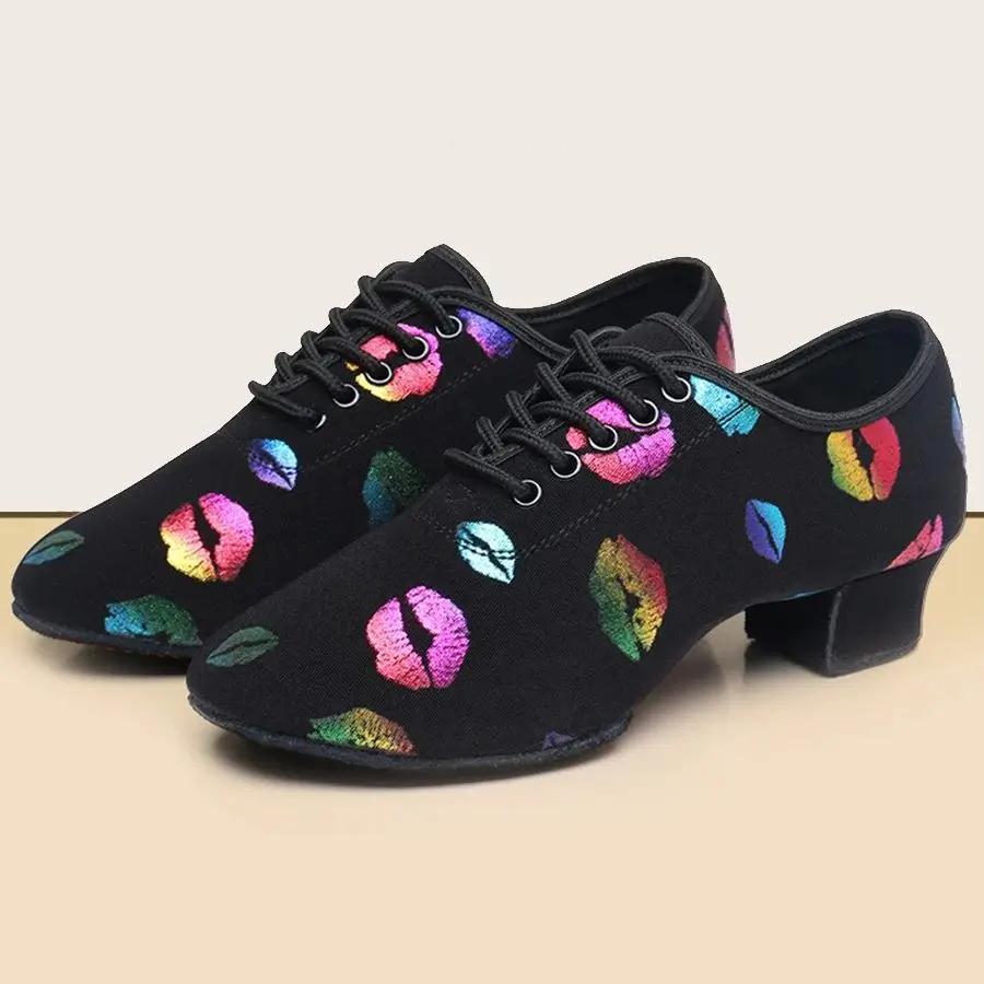 Chaussures de danse pour femmes, chaussures de danse Jazz pour salle de bal, Salsa latine, talons ha