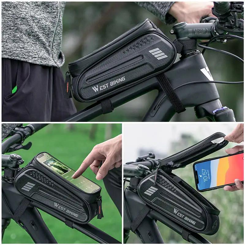 WEST BIKING – sac étanche pour téléphone portable 7.0 pouces, sacoche de cyclisme à écran tactile se